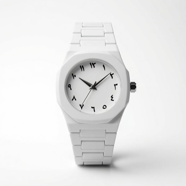 Arabic Aura White Classic Watch