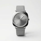 TOMI Silver Grey Classic Watch with Grey Strap