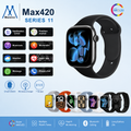 Max420 Series 11 Smart Watch with 7 Straps & Wireless Charger