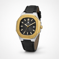 Essential Black Dial Gold & Silver Men's Watch