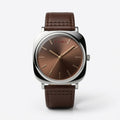 TOMI Brown Dial Classic Watch with Brown Strap