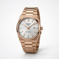 Rose Gold Stainless Steel Men’s Watch – Premium White Dial Date Watch (Automatic)