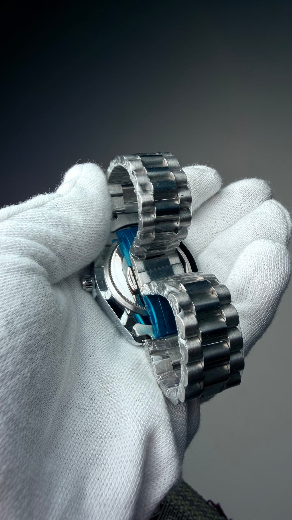 KDW Blue Dial Stainless Steel Men’s Watch – Premium Silver Bracelet Watch