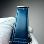 TOMI Midnight Blue Classic Watch – Silver Case with Navy Strap