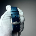 TOMI Midnight Blue Classic Watch – Silver Case with Navy Strap