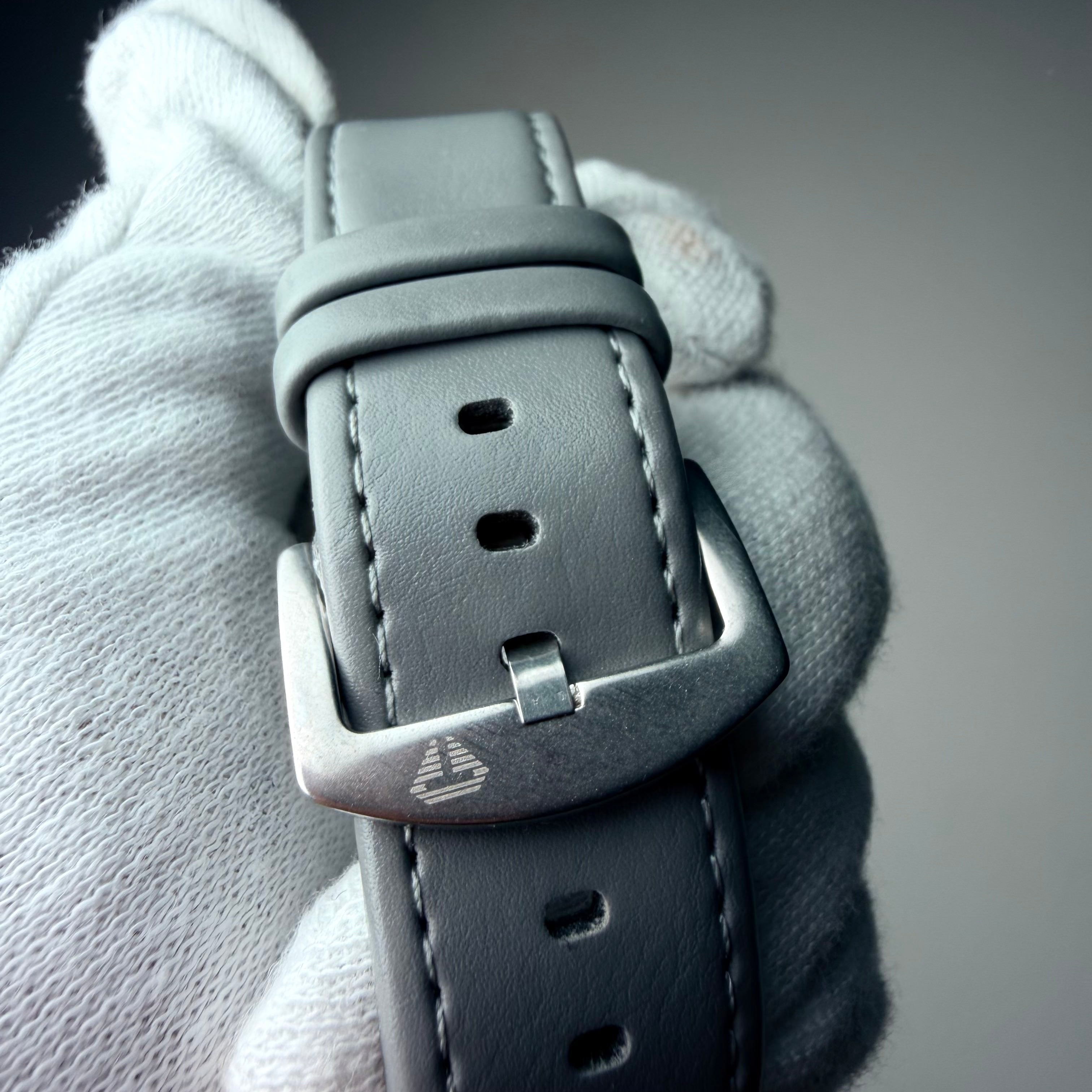 TOMI Silver Grey Classic Watch with Grey Strap