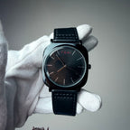 TOMI Black Dial Classic Watch with Black Strap