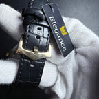 Essential Black Dial Gold & Silver Men's Watch