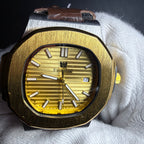Essential Gold Dial Brown Strap Men's Watch