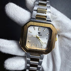 Essential Two-Tone Gold & Silver Square Dial Men's Watch
