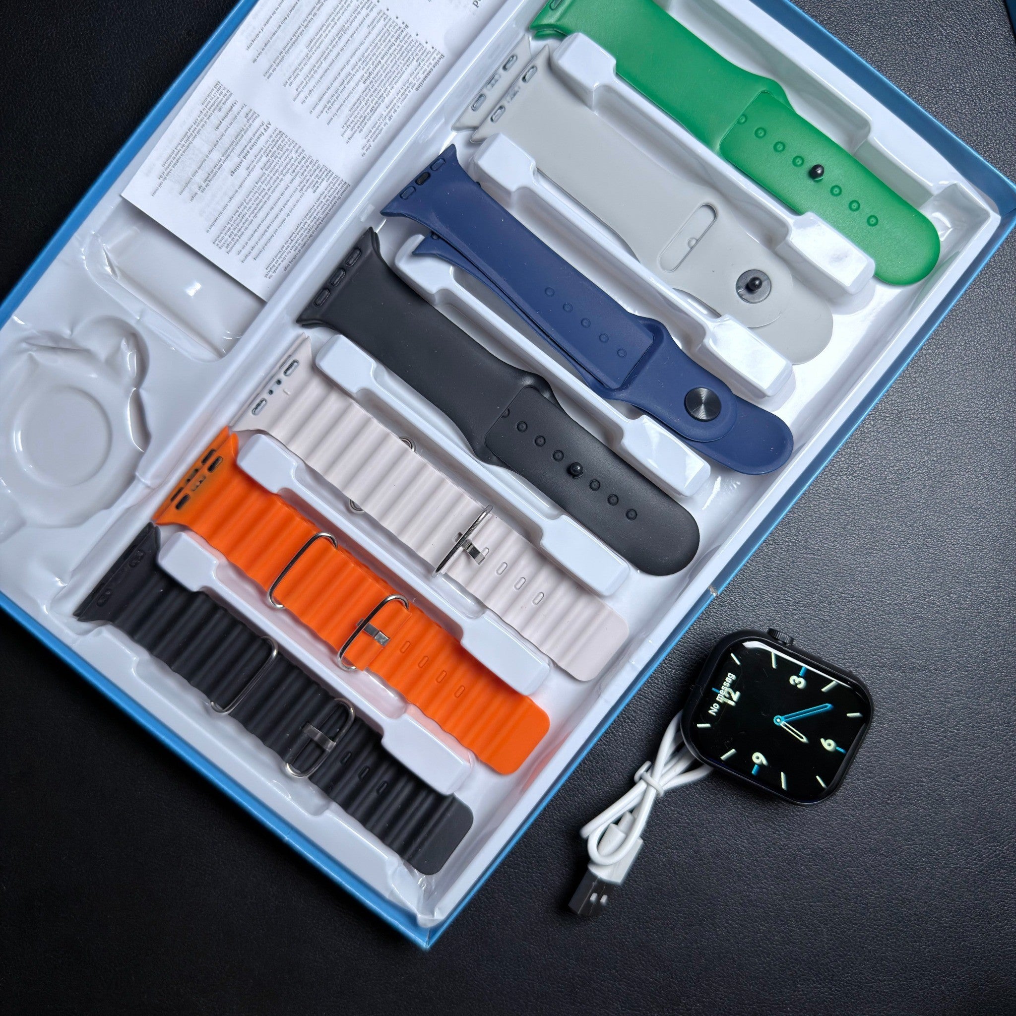 Max420 Series 11 Smart Watch with 7 Straps & Wireless Charger