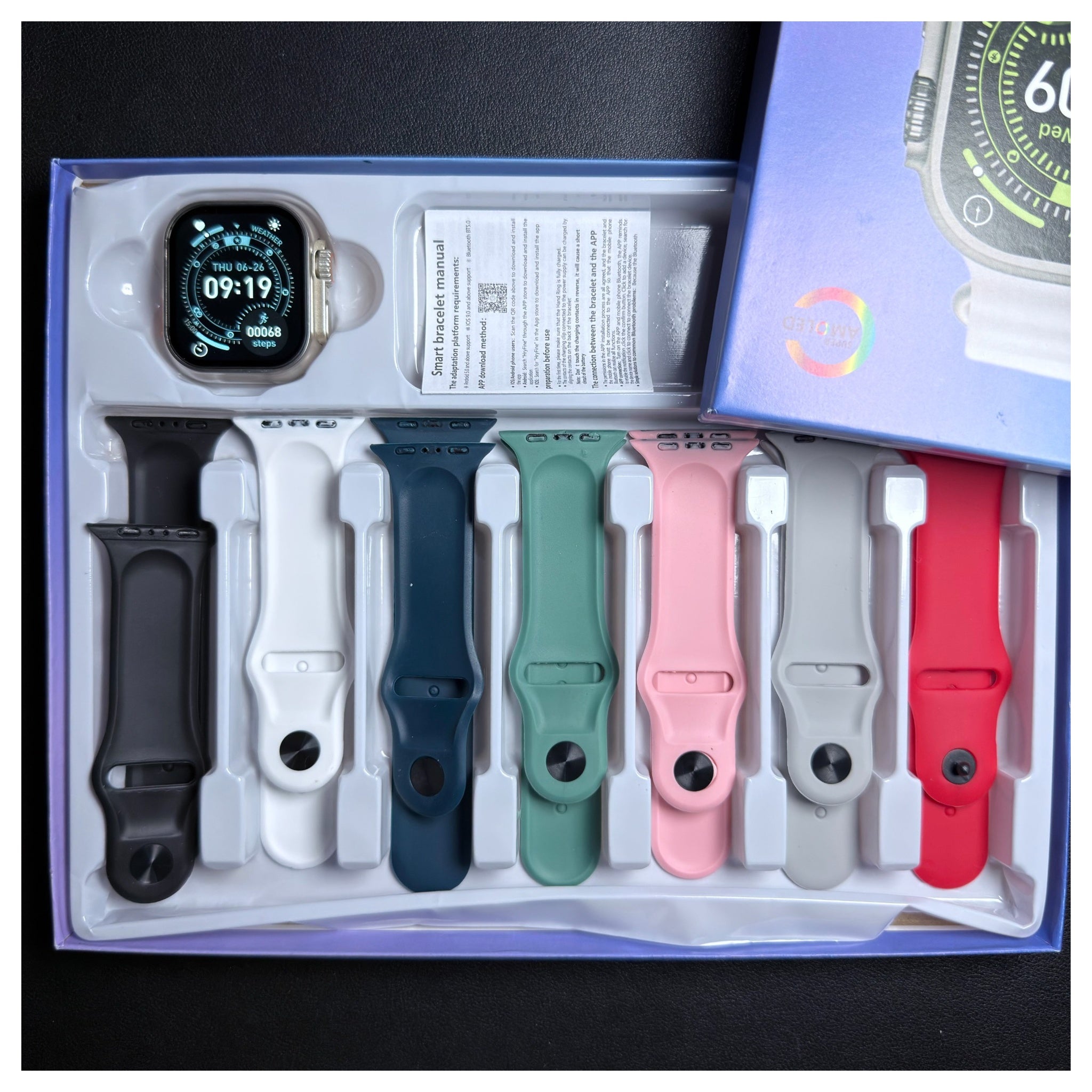 Max573 Ultra 3 Smart Watch – 7-in-1 Straps Wireless Charging