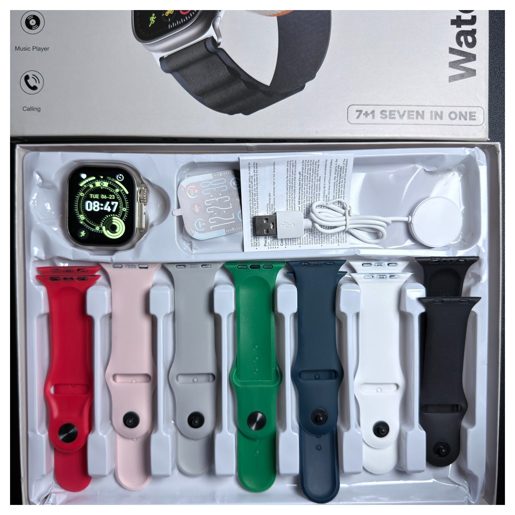 Max 557 Smartwatch –| Bluetooth Calling | 7+1 Strap Set