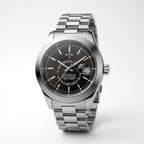 KDW Black Dial Stainless Steel Men’s Watch – Premium Silver Bracelet Watch