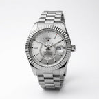 KDW Silver Stainless Steel Luxury Men’s Watch