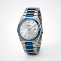 Blue & Silver Stainless Steel Men’s Watch – Premium Analog Date Watch (Automatic)